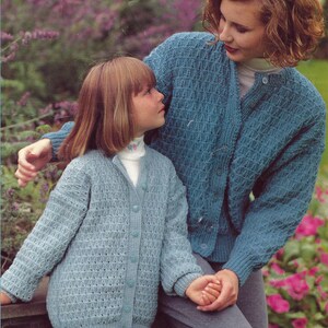PDF Instant Digital Download ladies girls easy knit in all yarns knitting pattern 24 to 40 inch (687)