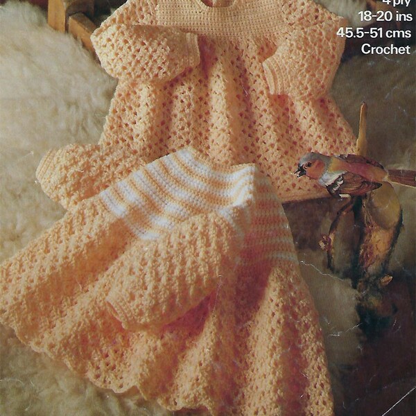 Instant PDF Digital Download baby angel tops crochet pattern 4 ply 18/20 inch (442)