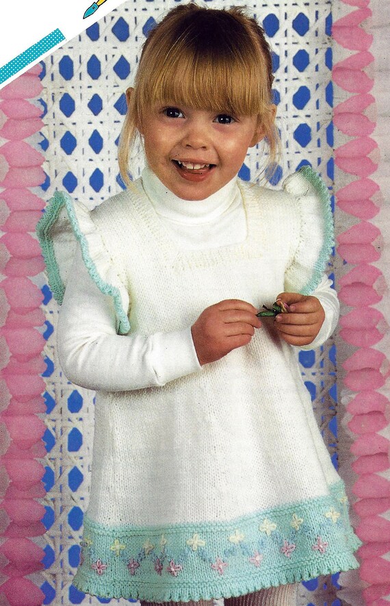 Buy Instant PDF Digital Download Girls Pinafore Dress Double Knit.