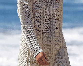 Instant PDF Digital Download ladies girls crochet sweater 32 to 40 inch pattern (2364)