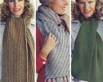 PDF Instant  Digital Download ladies  3 sets hat scarf turban knitting pattern (2084)