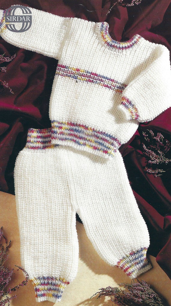 Baby knitted tracksuit sale