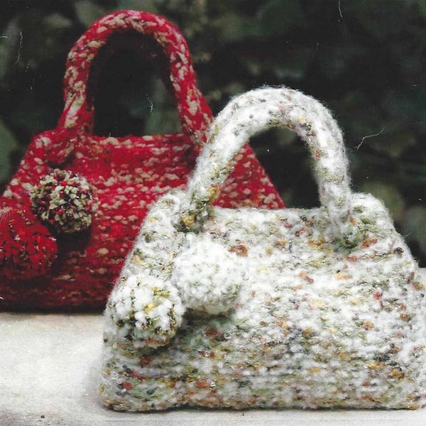 PDF Instant  Digital Download easy make felted bag knitting pattern gift (2343)