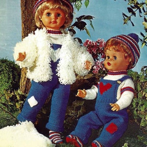 PDF Instant digital Download dolls clothes socks rompsuit sweater jacket knitting pattern (2691)