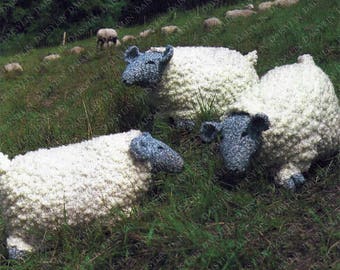 PDF Instant Digital Download knitted sheep unusual knitting pattern (260)