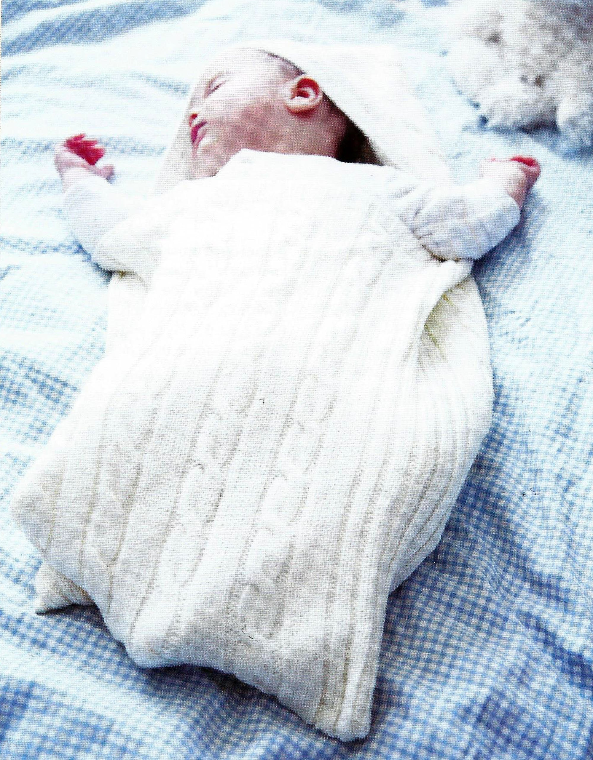 Instant PDF Digital Download Baby Papoose Sleeping Bag Knitting Pattern ...