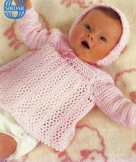 PDF Instant Digital Download Baby Angel Top & Bonnet Crochet