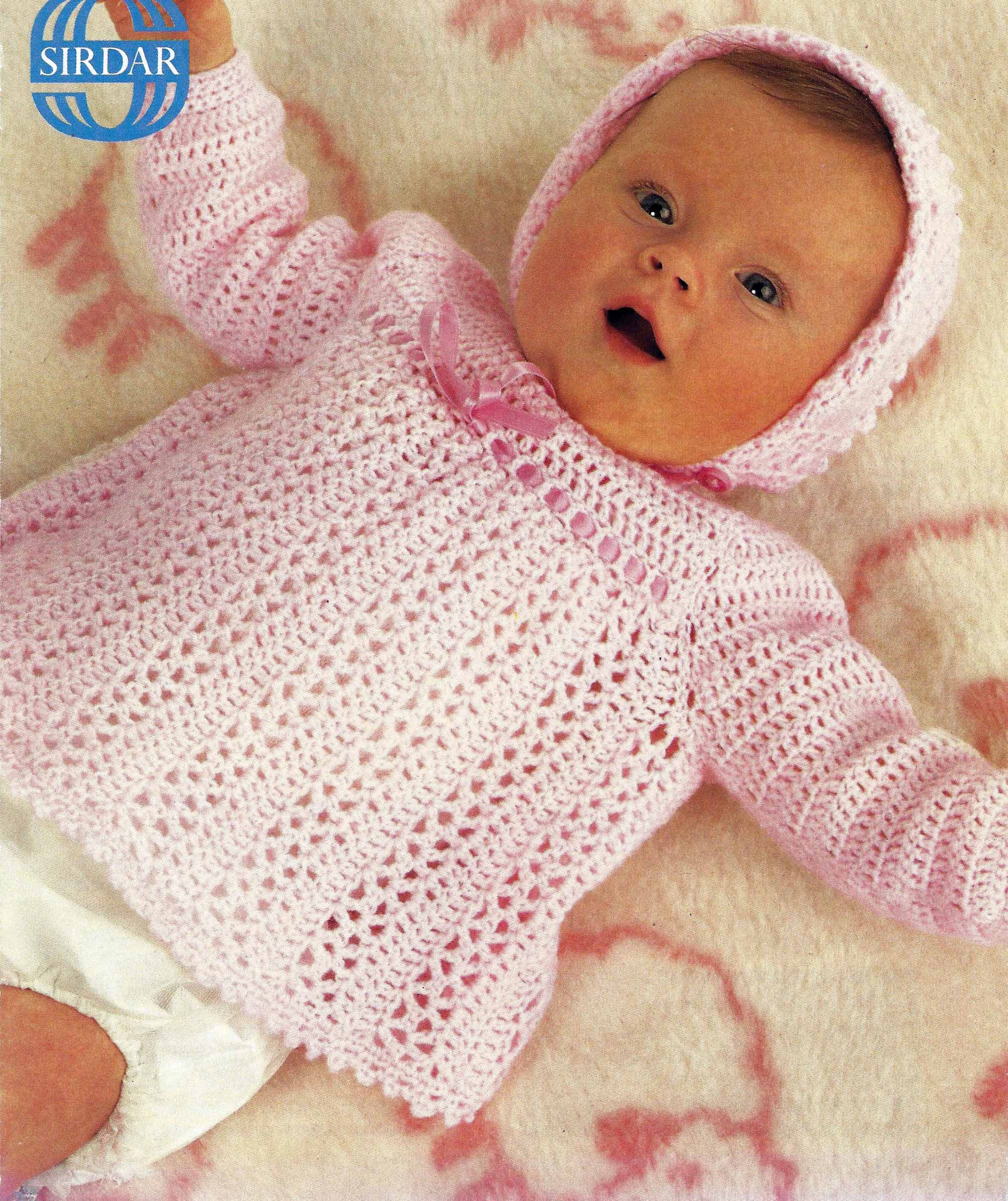 PDF Instant Digital Download Baby Angel Top & Bonnet Crochet