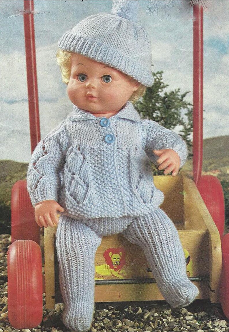 2108 PDF Instant Digital Download premature baby doll hat leggings jacket 9 to 16 inch