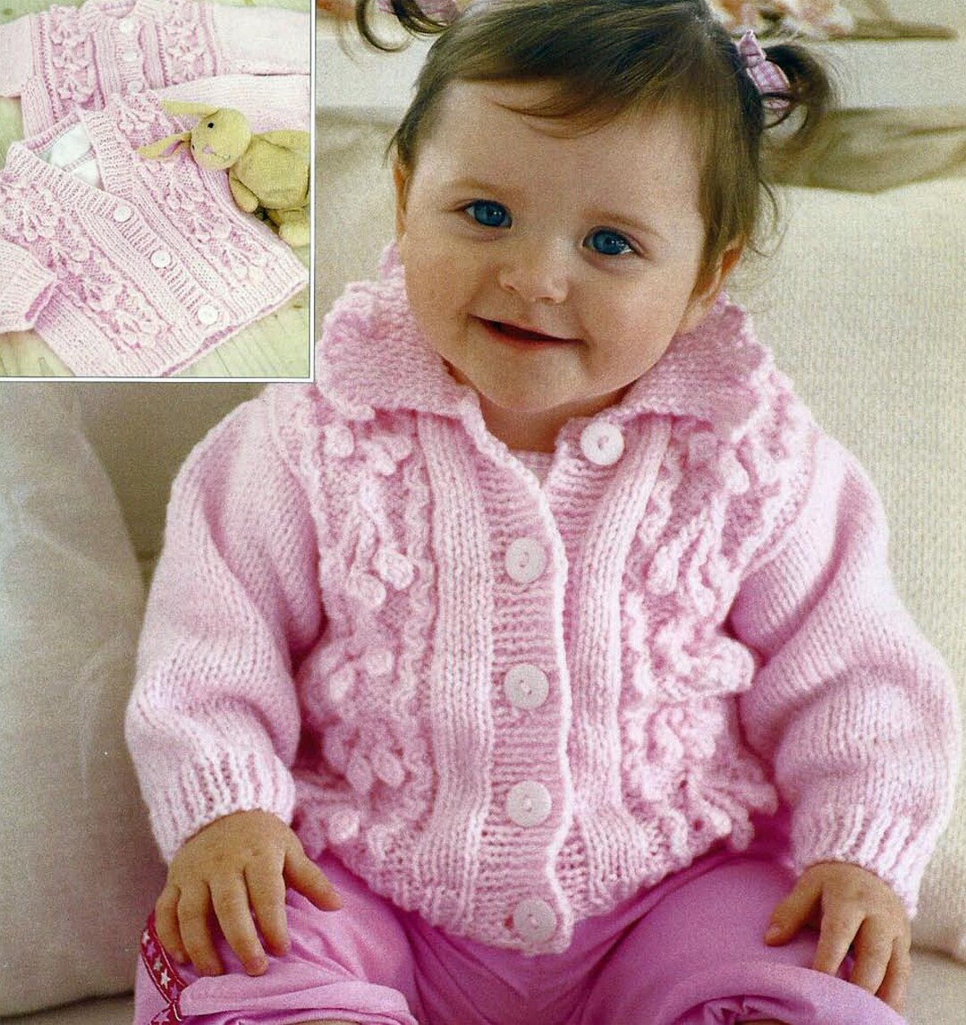 PDF Instant Digital Download Baby Child Aran Cardigans - Etsy UK