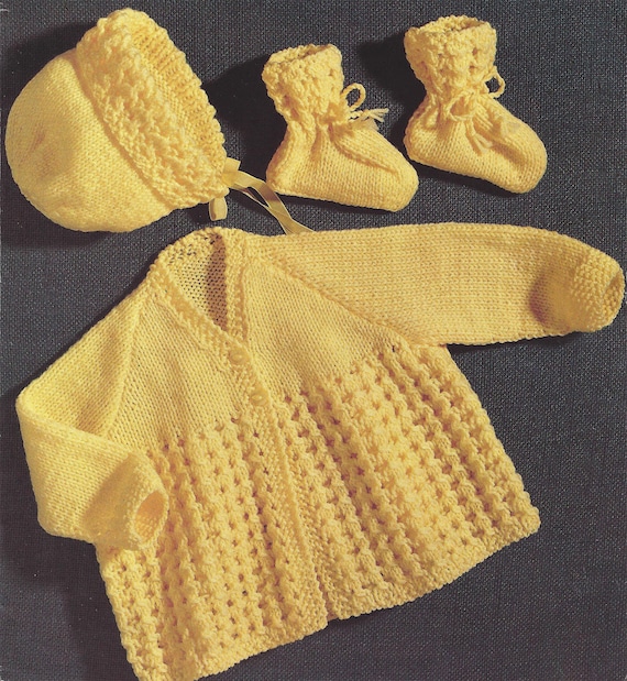 Free Almost Pdf Instant Digital Download Baby Girl Coat Bonnet Bootees Knitting Pattern Double Knit 1030 Free Almost Pdf Instant Digital Download Baby Girl Coat Bonnet Bootees Knitting Pattern Double Knit 1030