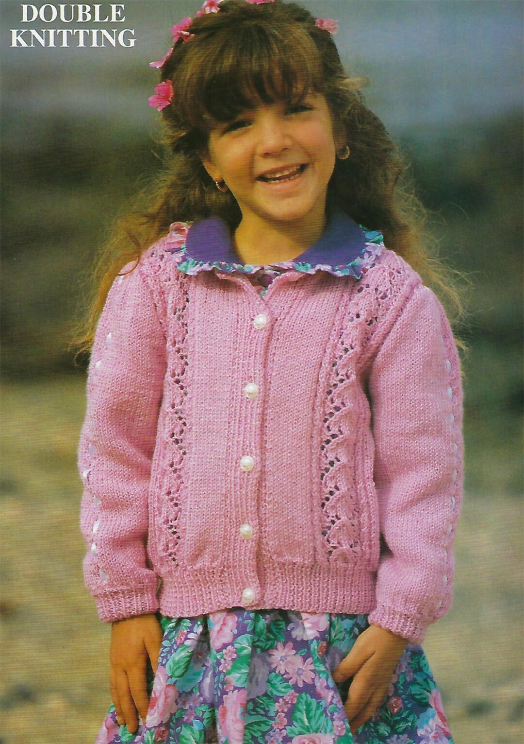 カーディガン Aymmy in the batty girls - Dear Sisterhood   Wallpaper Combi knit PDF Instant Digital Download Baby Easy Knit Cardigan With