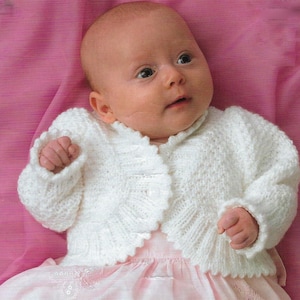 PDF Instant  Digital Download baby cardigans & sweater knitting pattern 14 to 26 inch (584)