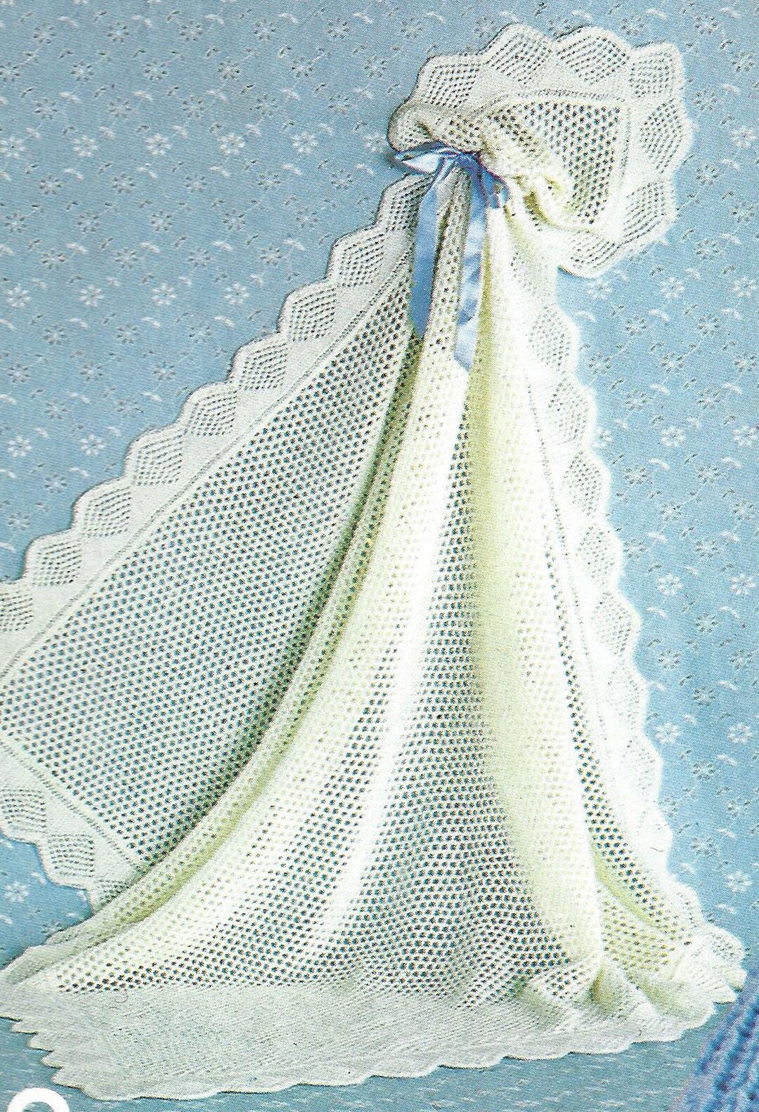 PDF Instant Digital Download Baby Knitted Shawl Knitting Pattern (1787 ...