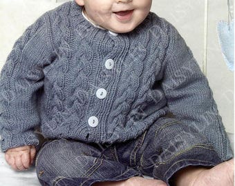Instant Digital Download PDF Baby Sweater Cardigans V & Round - Etsy
