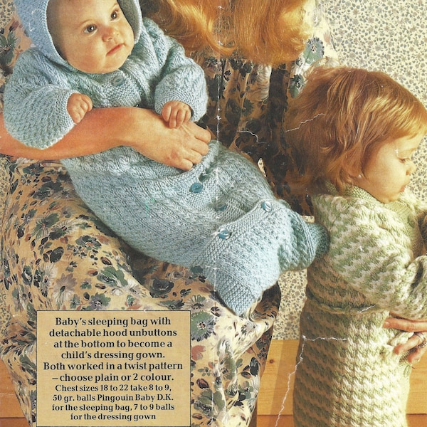 Dressing Gown Knitting Pattern Etsy