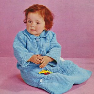 PDF Instant Digital Download Baby Child Dressing Gown Sleeping Bag ...