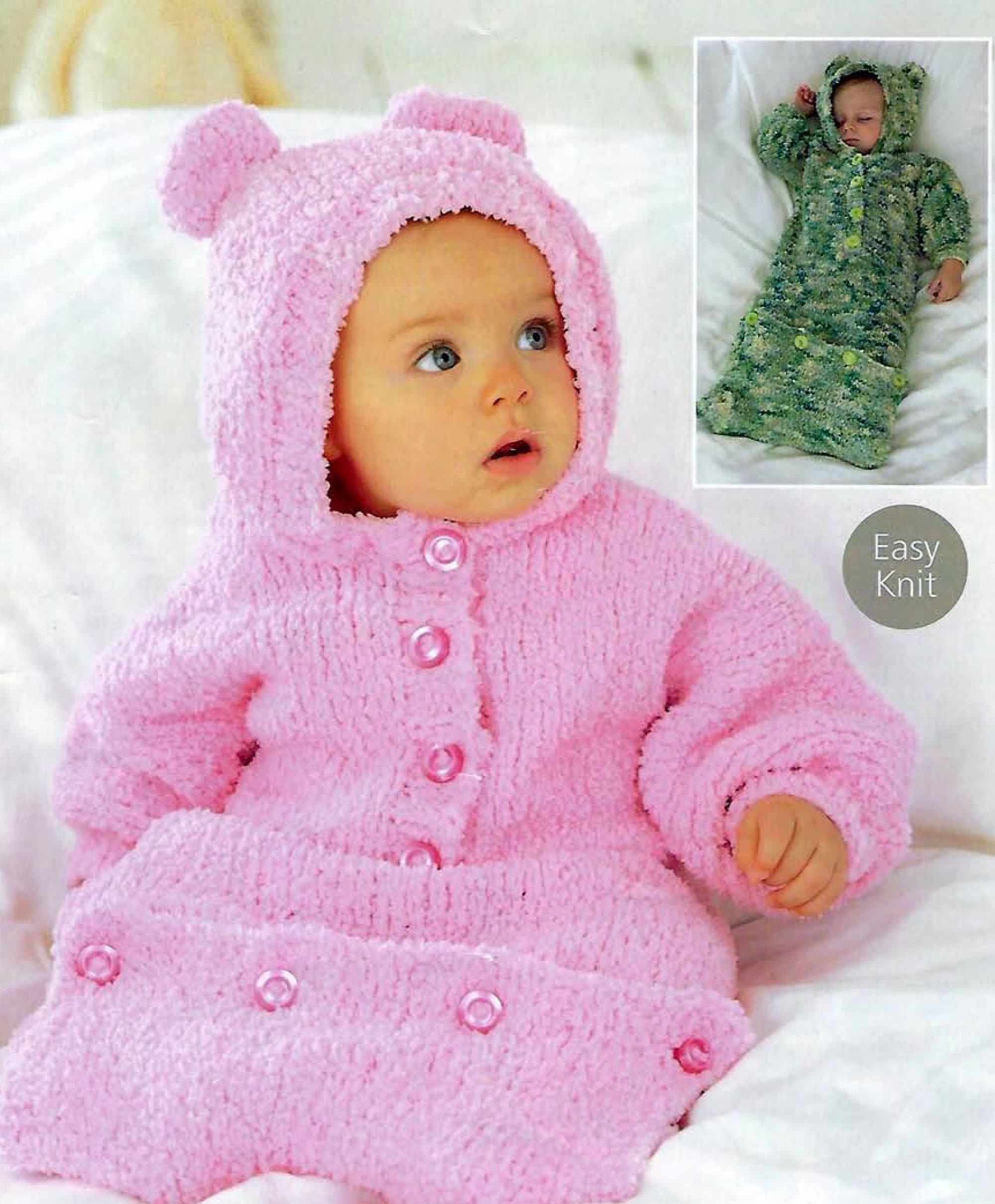 Instant Digital Download PDF Baby Easy Knit Sleeping Bag Chunky ...