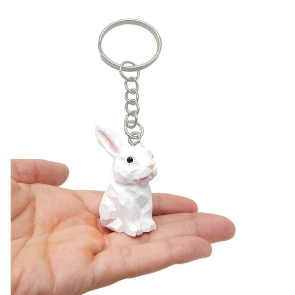 Anneau porte-clés lapin charm clip