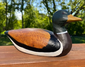 Big Sky Carvers Wood Duck Decoy Signed T Chandler - Mallard Hen