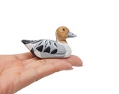 Pintail Duck Wooden Figurine Statue Miniature Bird Decor Decoy Art Sculpture Small Animal