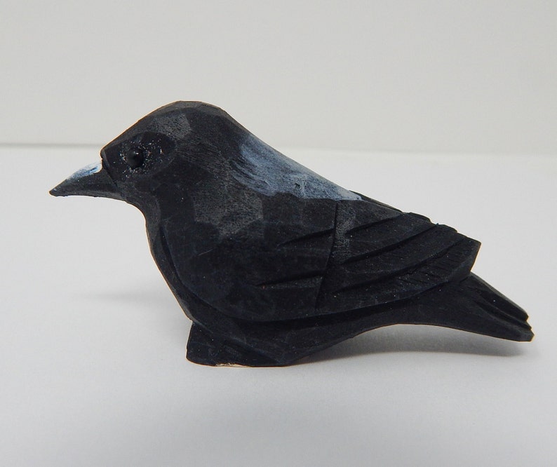 black crow figurine