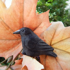 black crow figurine