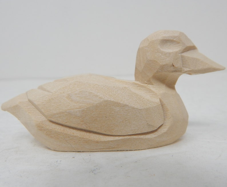 blank wood duck figurine