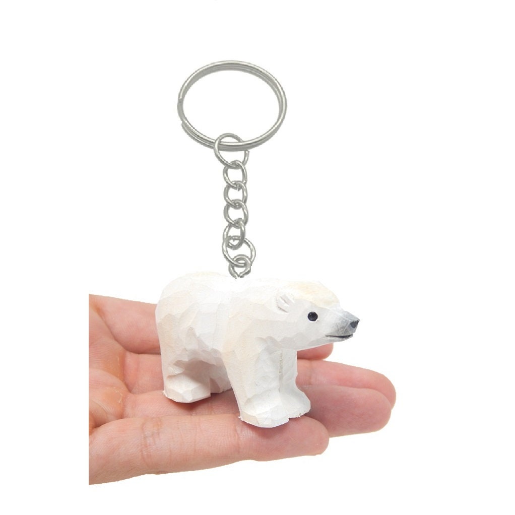 White Polar Bear Shaped Animal Friends Silicone Clasp Coin Purse