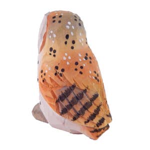 barn owl wood figurine