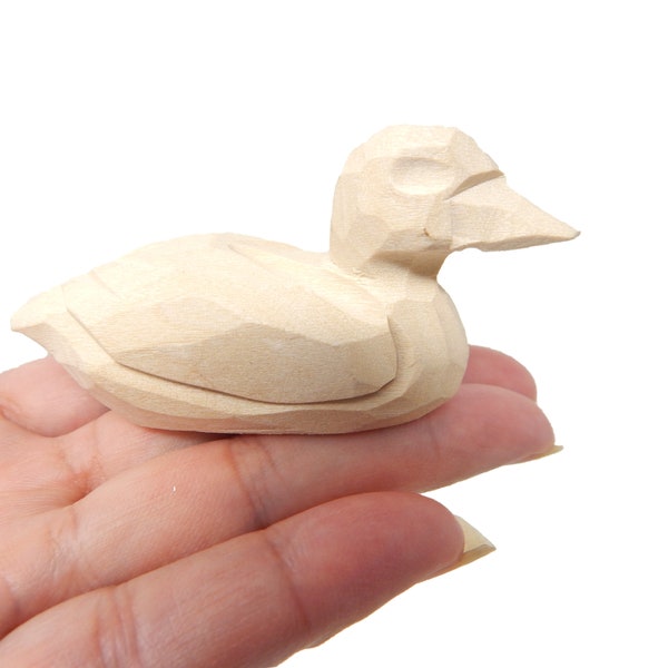 Duck DIY Verf je eigen gepersonaliseerde sculptuur Houtambacht Beeldje Standbeeld Kunst Klein dier…