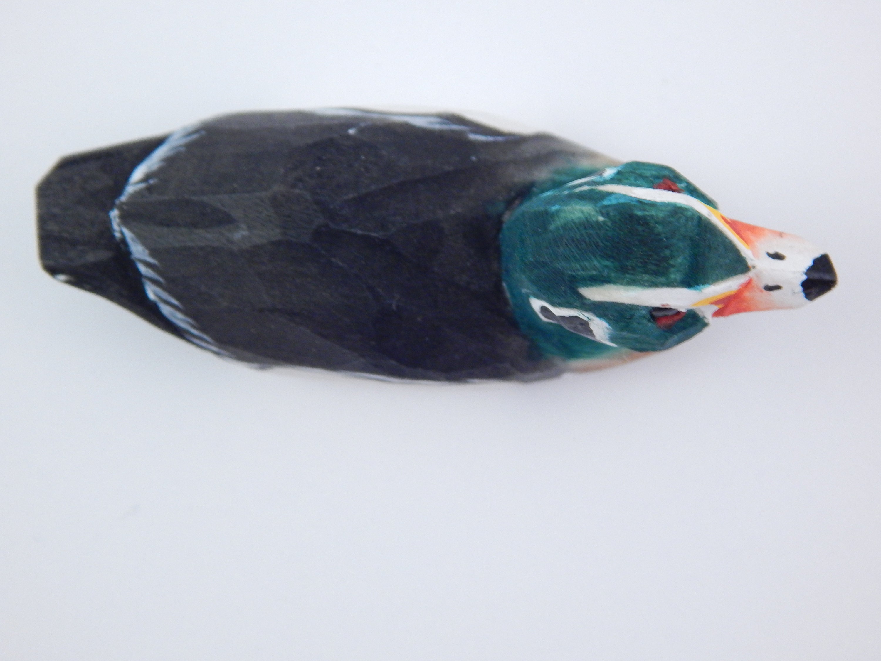 木製ダックドレイクバード吊り下げオーナメントフィギュアハンドメイド彫刻装飾 - Etsy 日本, image size:3000x2250