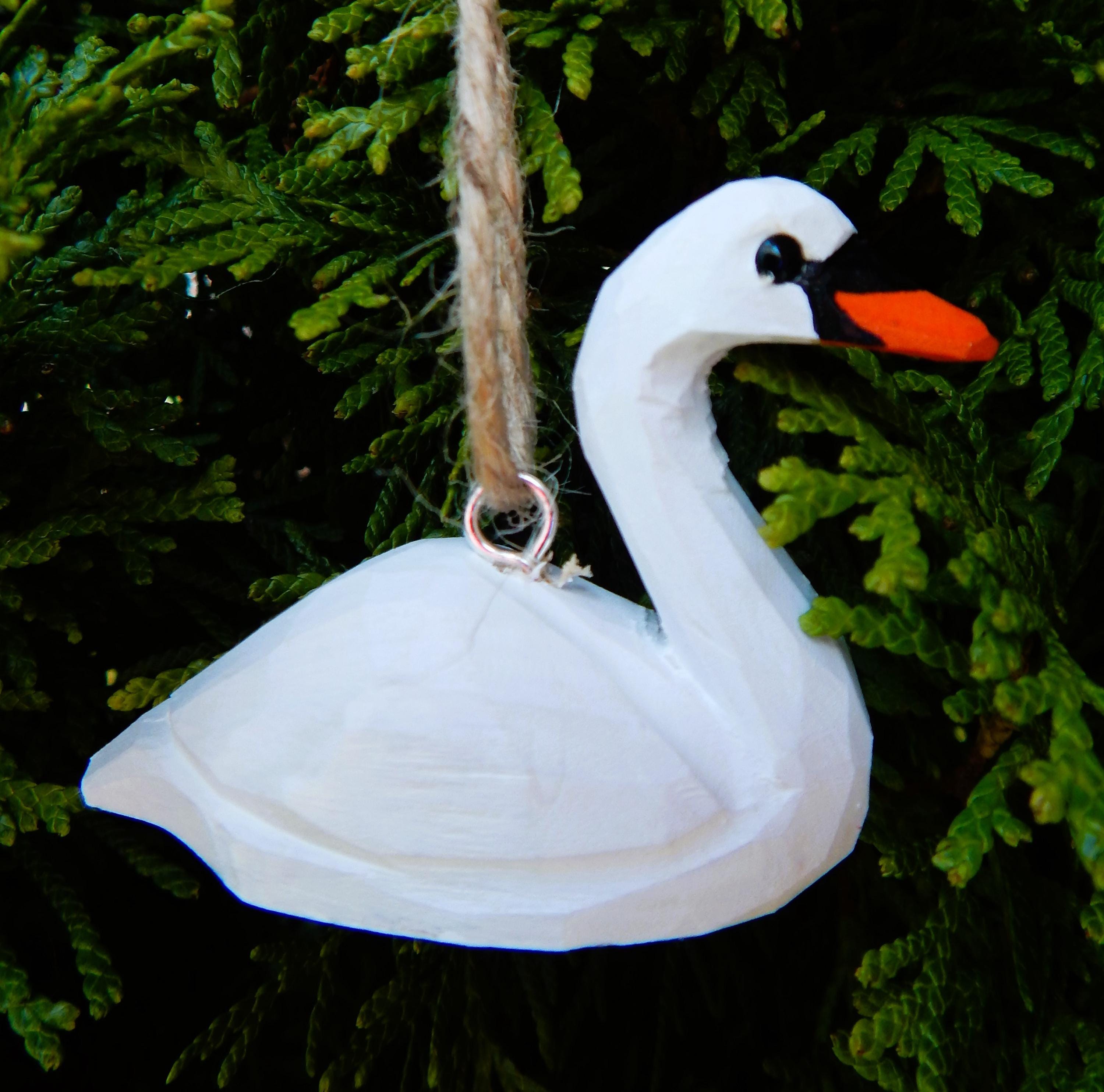 木彫りの白鳥 - Etsy 日本