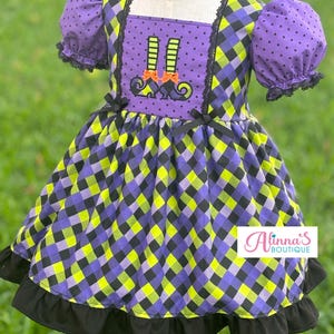 Halloween inspired witch dress, girls witch dress, Halloween witch costume,Halloween dress for girl witch costume, toddler Halloween dress,
