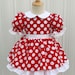 Blended Stuff Black Dress For Baby Girl In Minnie Mouse Printed