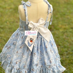 Olaf dress for girl, frozen Olaf dress, frozen toddler dress, frozen birthday outfit