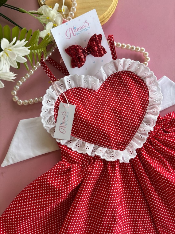 fitted lace wedding dress Girls' Valentine's Day Twirl Dress main image 1
