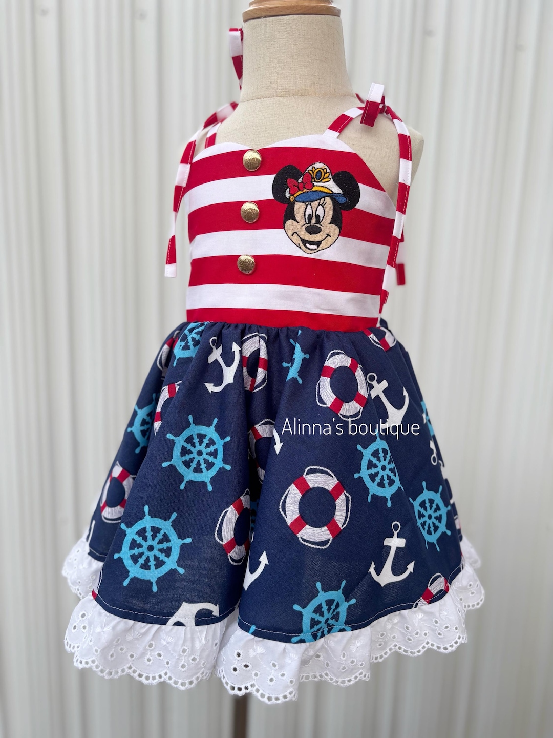 Patriotic Nautical Dress For Girls 4th Of July Dress Disney Cruise patriotic-nautical-dress-for-girls-4th-of-july-dress-disney-cruise