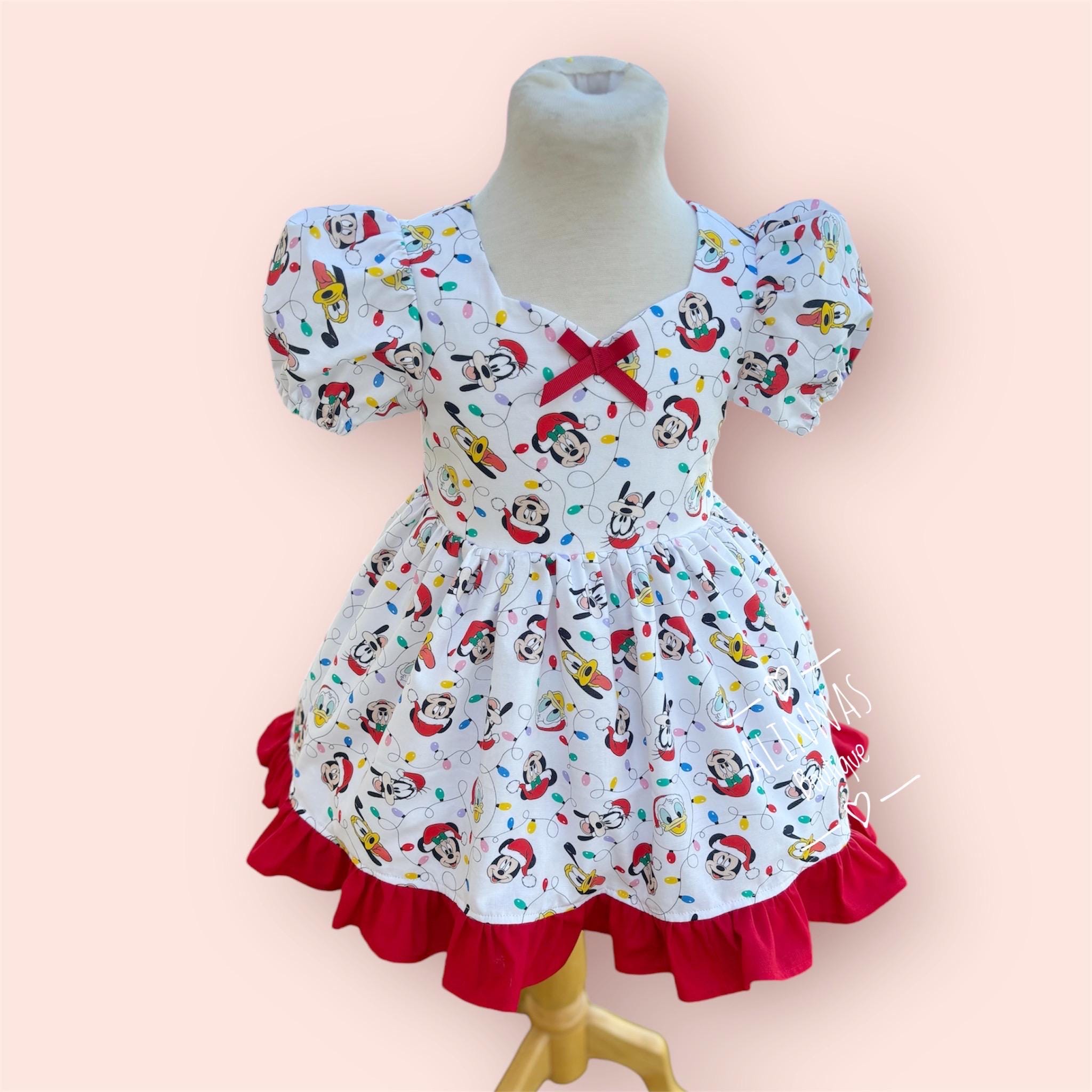 minnie christmas dress Disney Girls Holiday Dress Minnie Mouse Holiday Dress XXSM