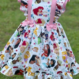 princess dress girl, princess inspired dress for toddler, cartoon dress ,birthday dress for toddler, girl birthday outfit
