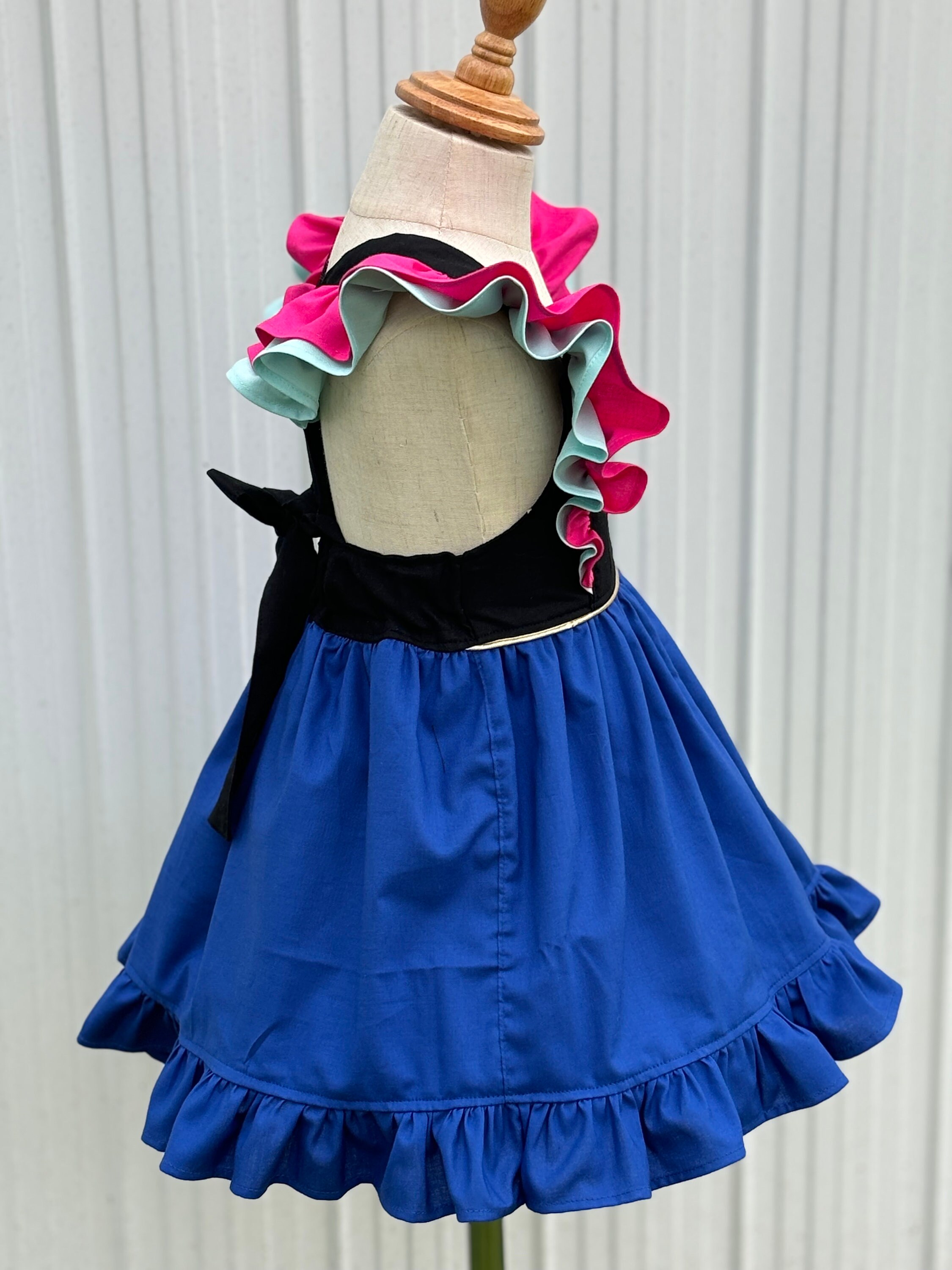 open lace back dress Green Princess Anna Costume Party Dress – Royce Collection