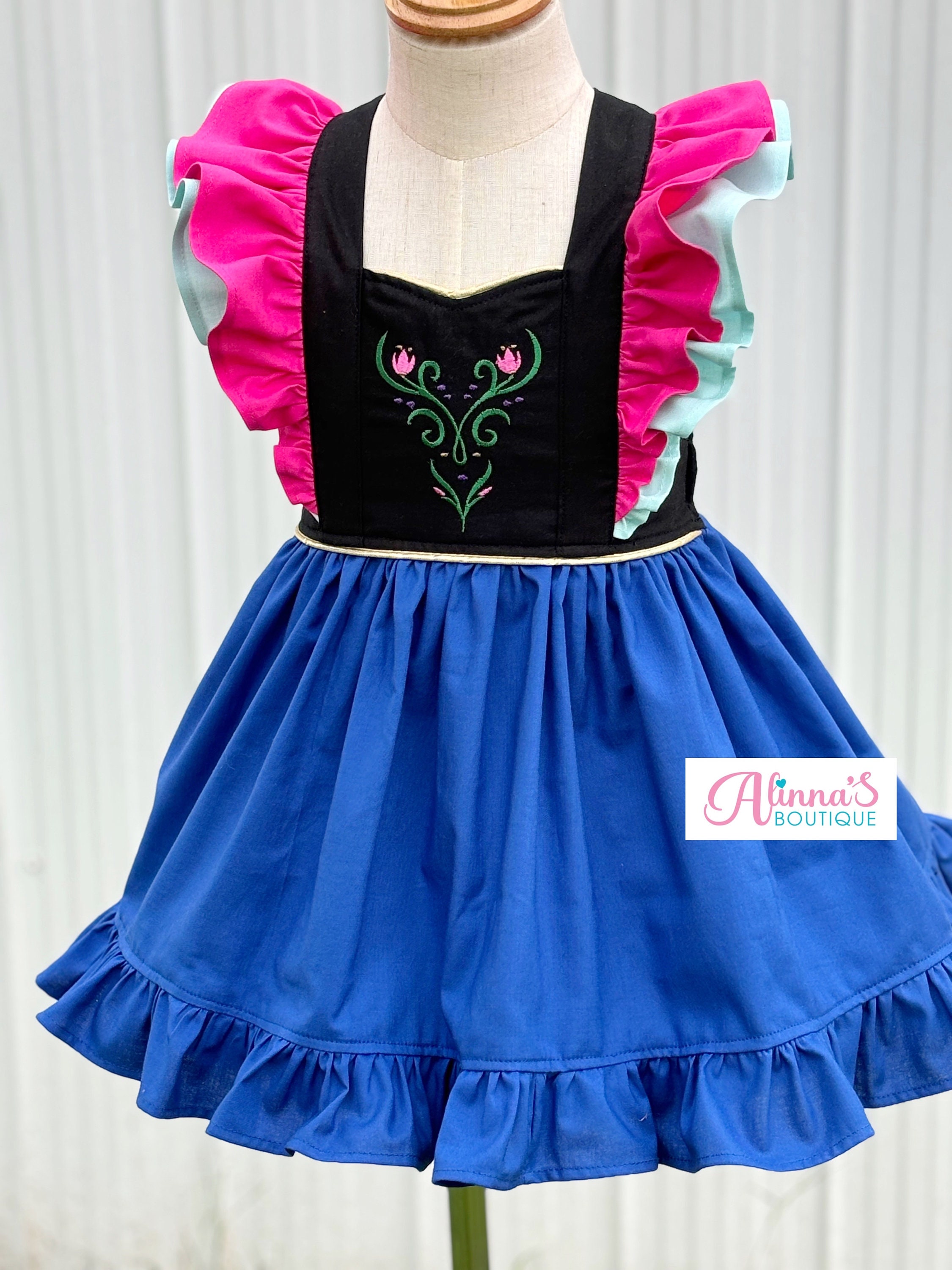Princess Anna Frozen Dress, Princess Dress for Birthday, Frozen Toddler  Dress, Princess Anna Birthday, Girls Anna Dress, Anna Frozen Toddler - Etsy
