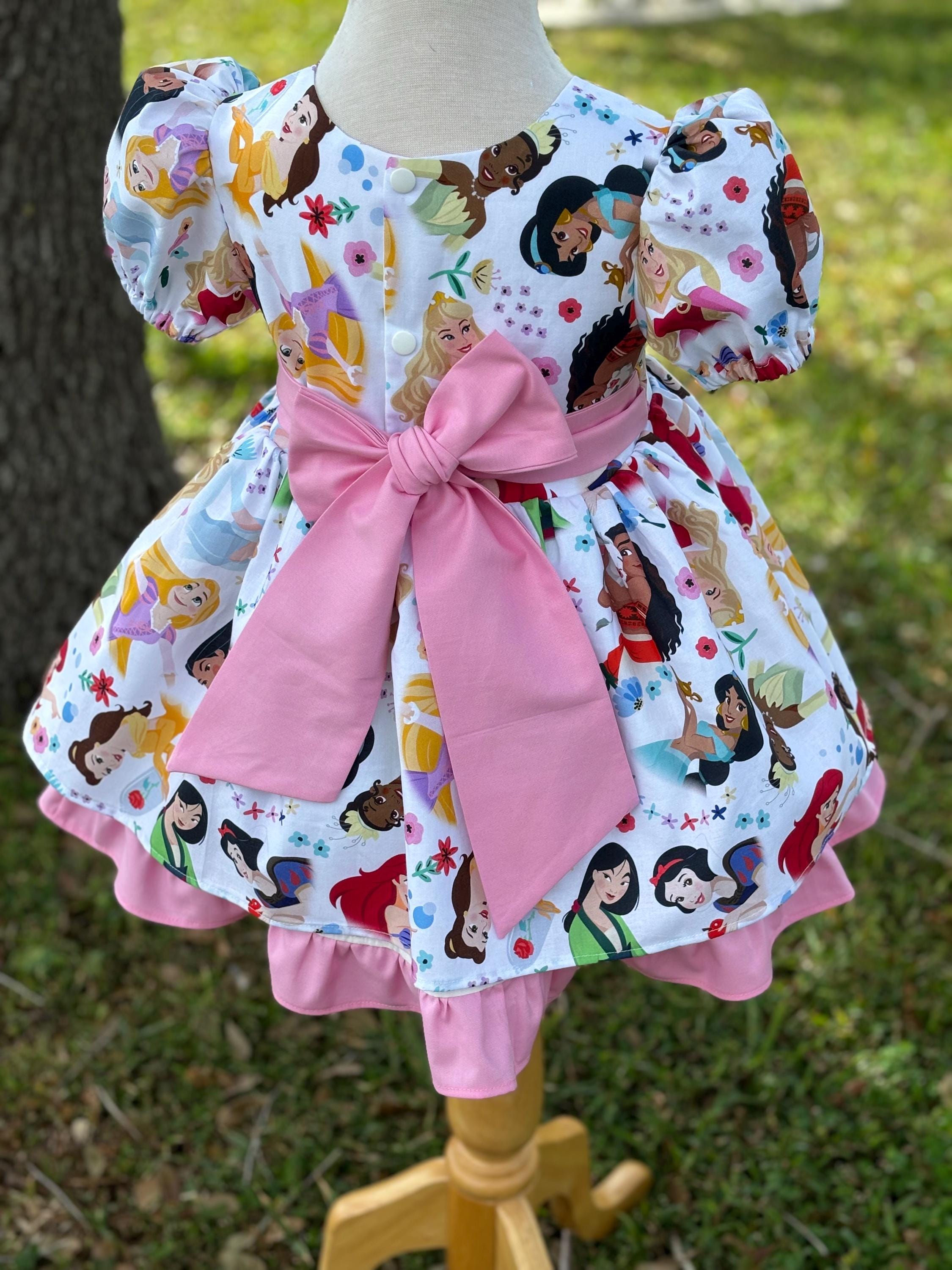 princess dress girl, princess inspired dress for toddler, cartoon dress, birthday dress for toddler, girl birthday outfit