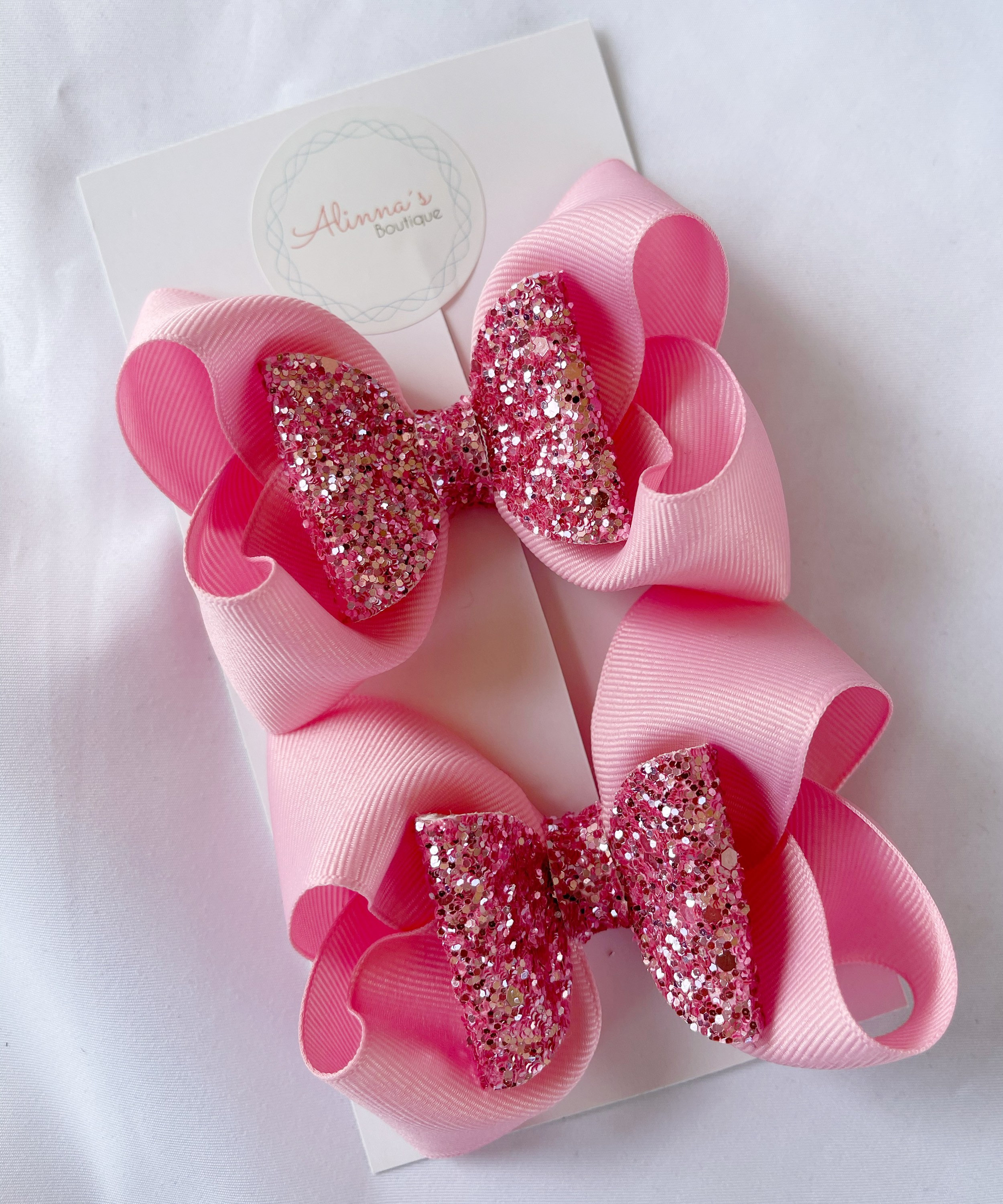 Pigtails bows hair bows glitter hair bows bows pairs Etsy