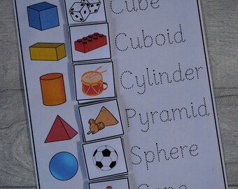 3D Shapes Matching Activity