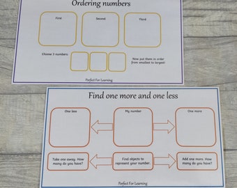 Year One Maths Sheets Ordering Numbers/Finding More or Less
