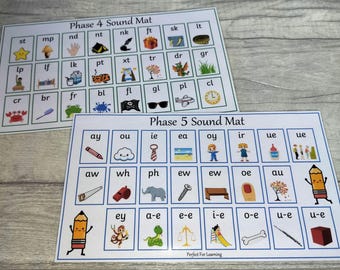 Phonics Sound Mats x2 Phase 4 & 5