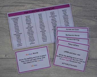 Year 3 Spelling Game Card Pack