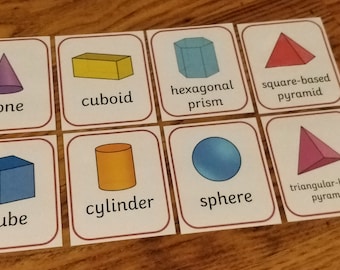 3D Shapes Flashcards