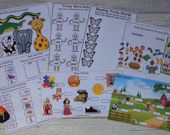Reception EYFS Educational Learning Pack